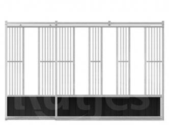 Laufstall mit Schiebetür 