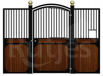 Pferdebox Birmingham Luxus Pulverbeschichtet mit Querbrett 