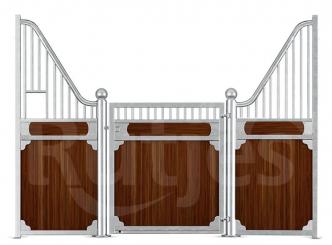 Pferdebox Oxford mit Fallenschloss und Querbrett 